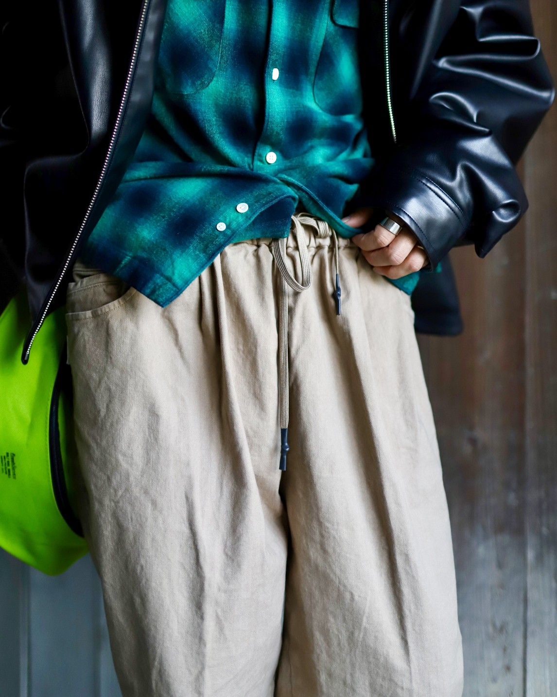 SEDAN ALL-PURPOSE Synthetic Leather Sports Jacketスタイル