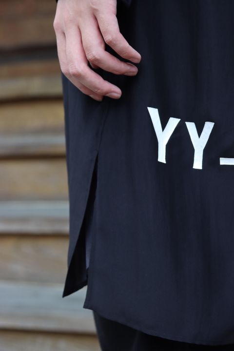 Yohji Yamamoto 21AW M-ツバメ濃紺プリントB(HX-B58-412) style.2021.8.29.