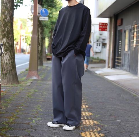 Graphpaper L/S Oversized Tee BLACK Style.2020.9.4.
