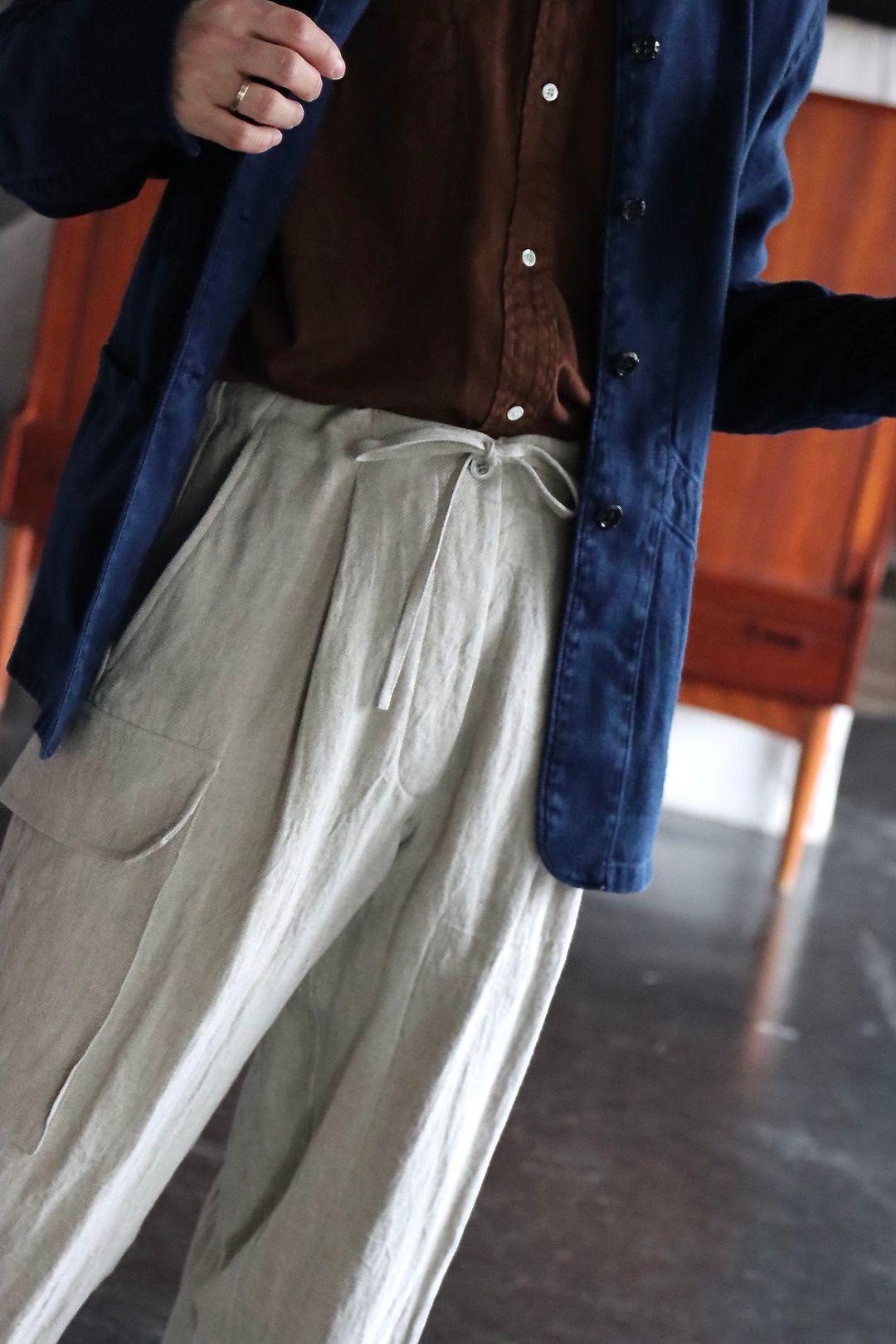 Ets.MATERIAUX 22SS French work jacket"BLUE"style.