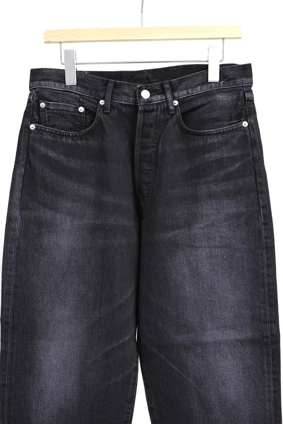 グラフペーパー Selvage Denim Five Pocket Tapered Pants(GU261-40058DB)BLACK_DARK FADE★1月24日(土)発売！