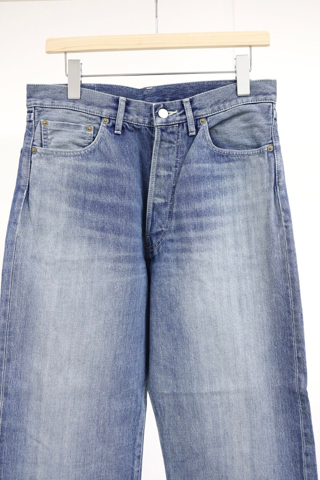 グラフペーパー Selvage Denim Five Pocket wide Straight Pants(GU261-40059LB)INDIGO_LIGHT FADE★1月24日(土)発売！