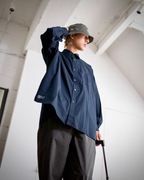 FreshService SPOT CORPORATE UNIFORM L/S SHIRT(NAVY) style 2024.6.28