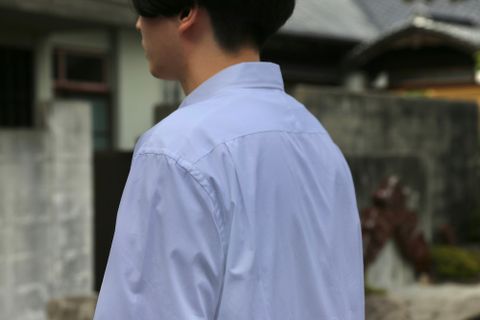 A.PRESSE Regular Collar Shirt"WHITE"style.2021.7.24.