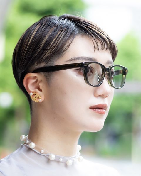 ノチノオプティカル "SANSUI FR" #5.CREAR SMOKE OLIVE× GREY GREEN to DARK GREY (調光モデル)