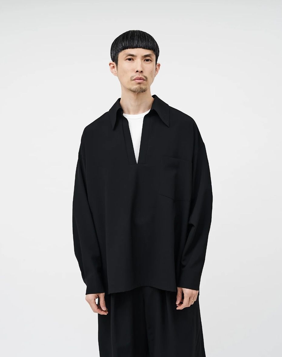 Broad L/S Oversized Regular Collar Shirt