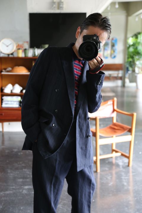 A.PRESSE Double Breasted Jacket(21AAP-01-07M)NAVY STYLE※8月21日発売