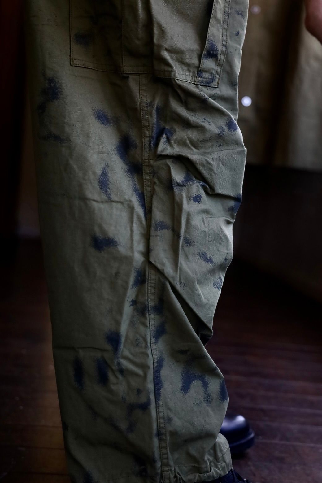 Gurank グランク Poplin camouflage cargo pants(2552)KHAKI/BLACK★新作発売！