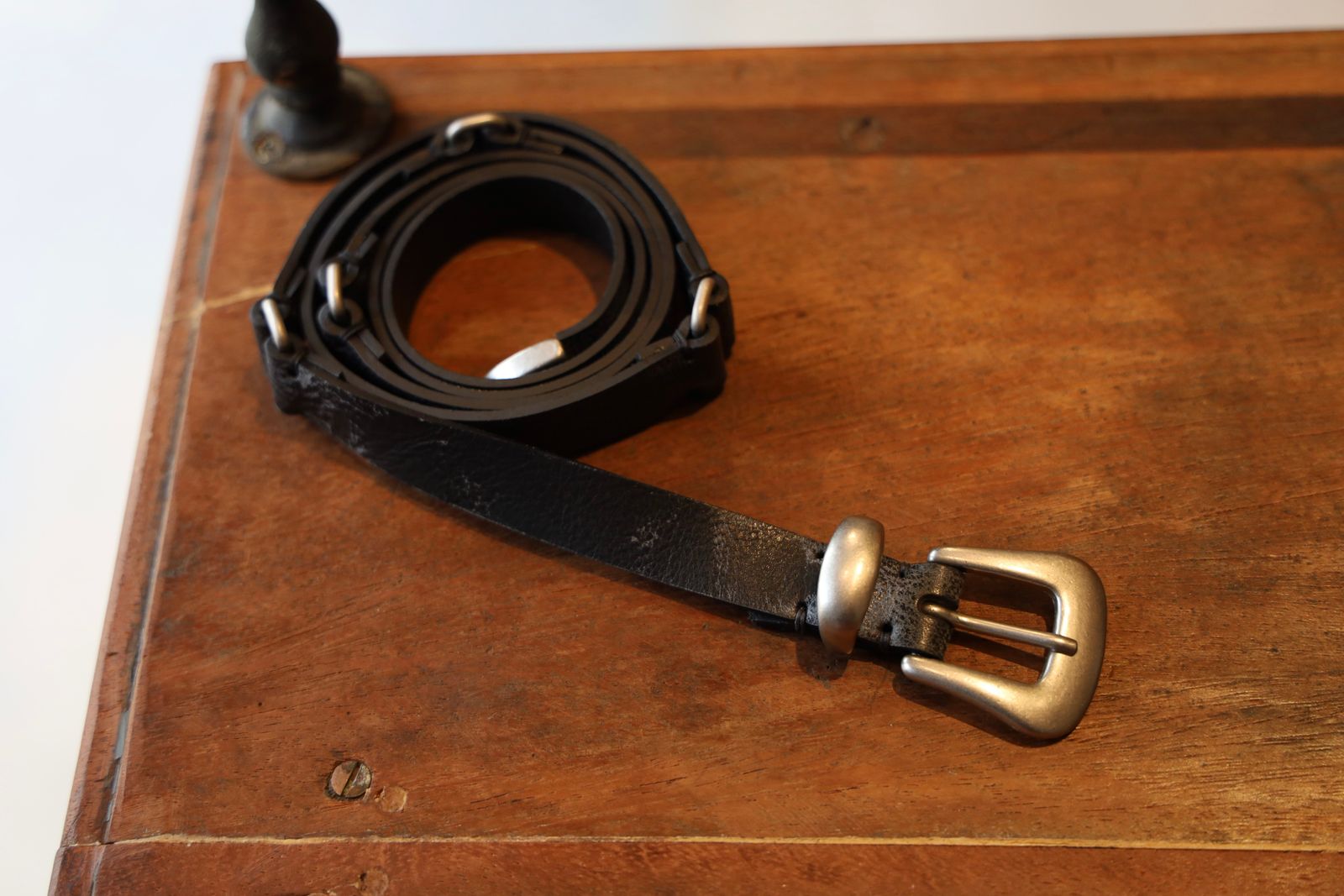 ヨーク25SS LEATHER NALLOW WESTERN BELT(YK25SS0983A)BLACK☆12月21日(土)発売！