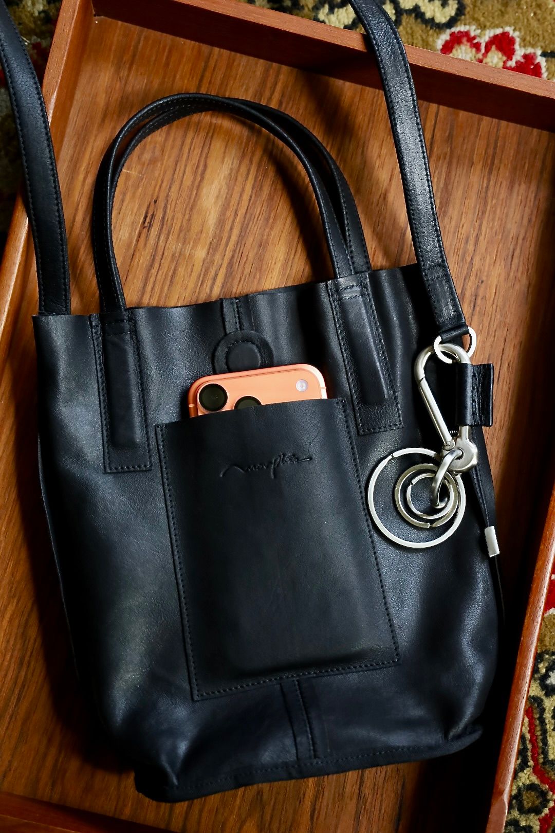 Morphee / モルフェ バッグ 2WAY SMALL TOTE（LONG）BLACK☆8月27日(木)再入荷！
