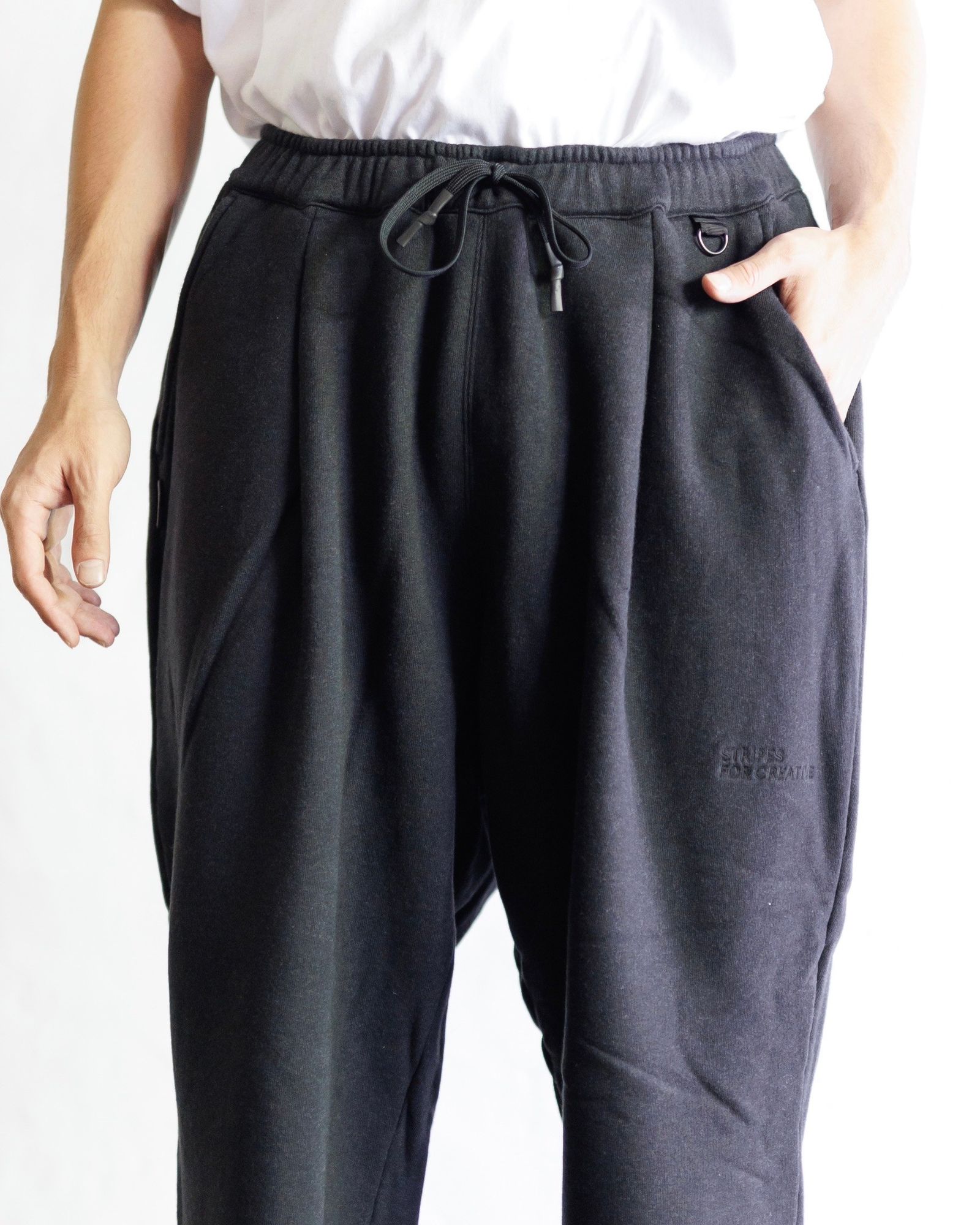 S.F.C 24FW エスエフシーSFC WIDE TAPERED SWEAT PANTS(SFCFW24CS04)Black Melange