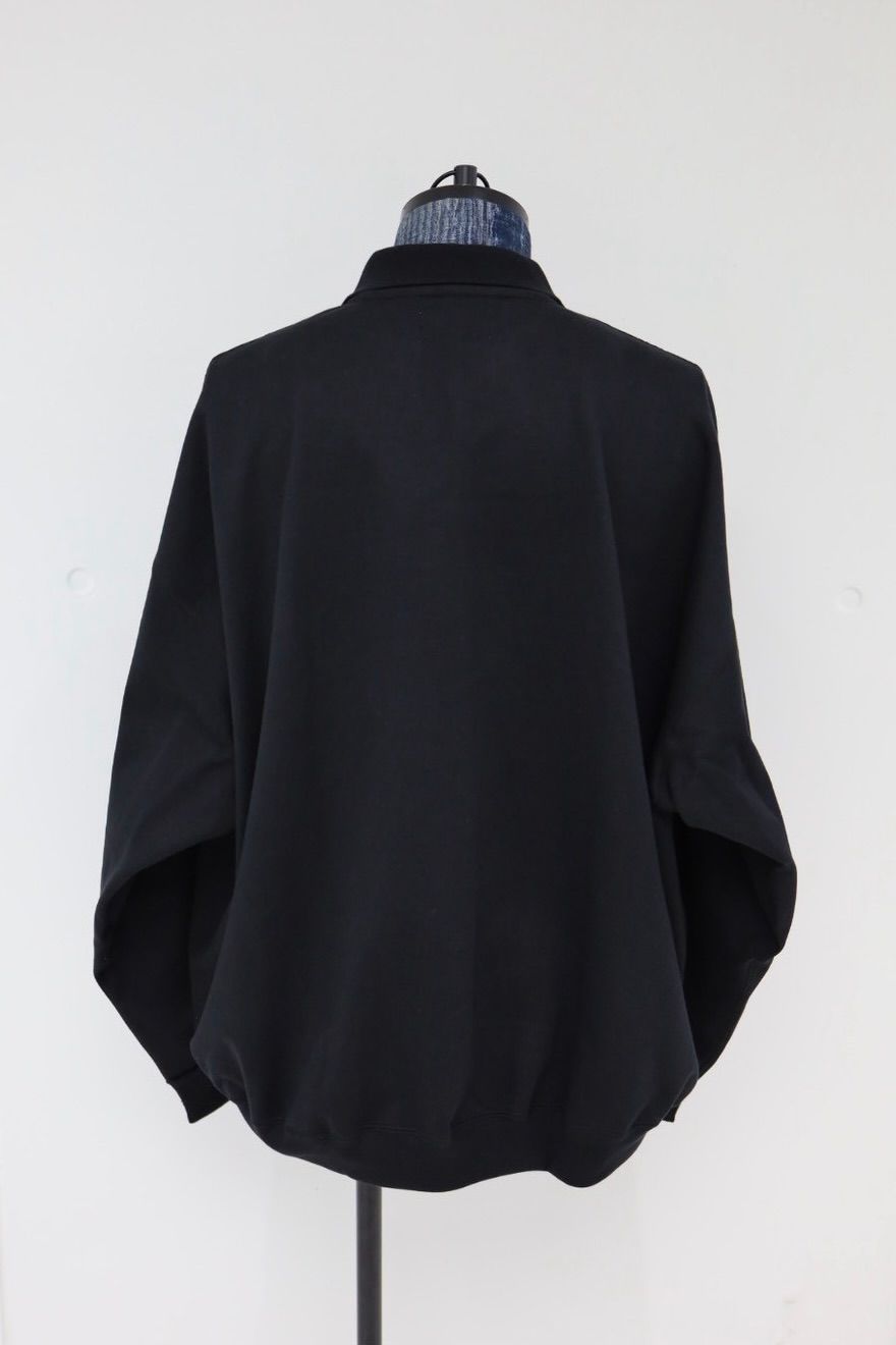 MARKAWARE マーカウェア Organic Cotton Heavy Fleece Skipper Huge Sweatオーガニックコットンヘビー吊裏毛 / スキッパーヒュージスウェット(A25C09CS04C)BLACK☆新作発売！