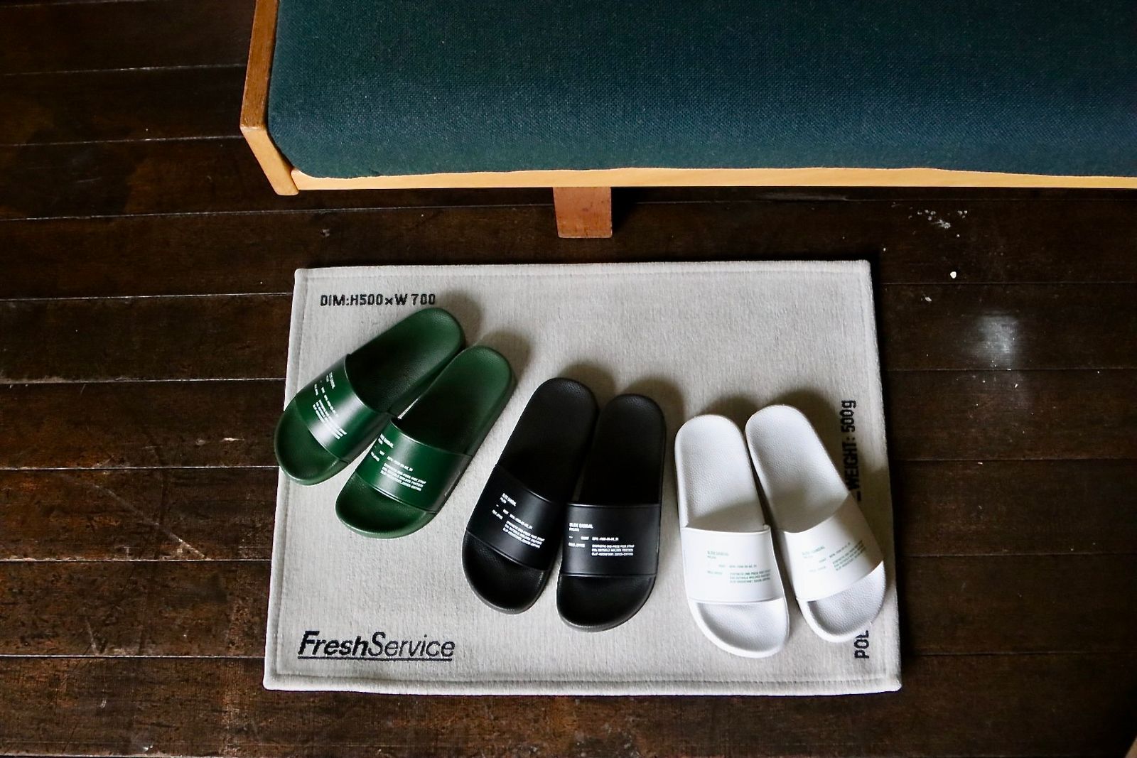 フレッシュサービスサンダル SLIDE SANDAL(BLACK)☆8月2日(土)再入荷！
