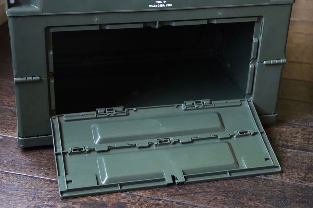 フレッシュサービス FOLDING CONTAINER w/2 DOORS "OLIVE"