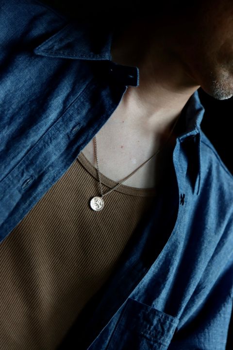 A.PRESSE BB Washed Chambray Shirtスタイル