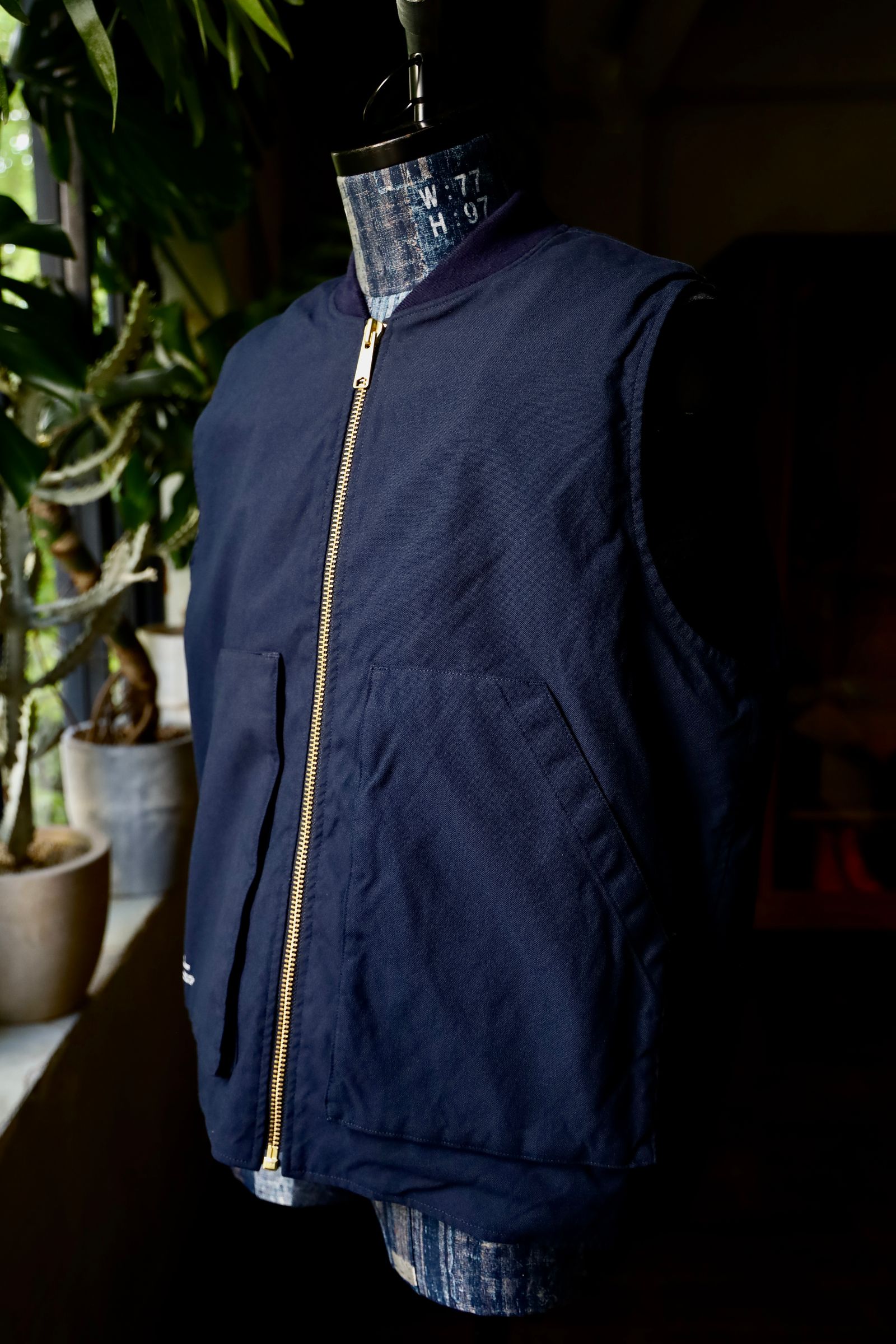 フレッシュサービス BOA LINED DUCK VEST (FSC243-30185)NAVY
