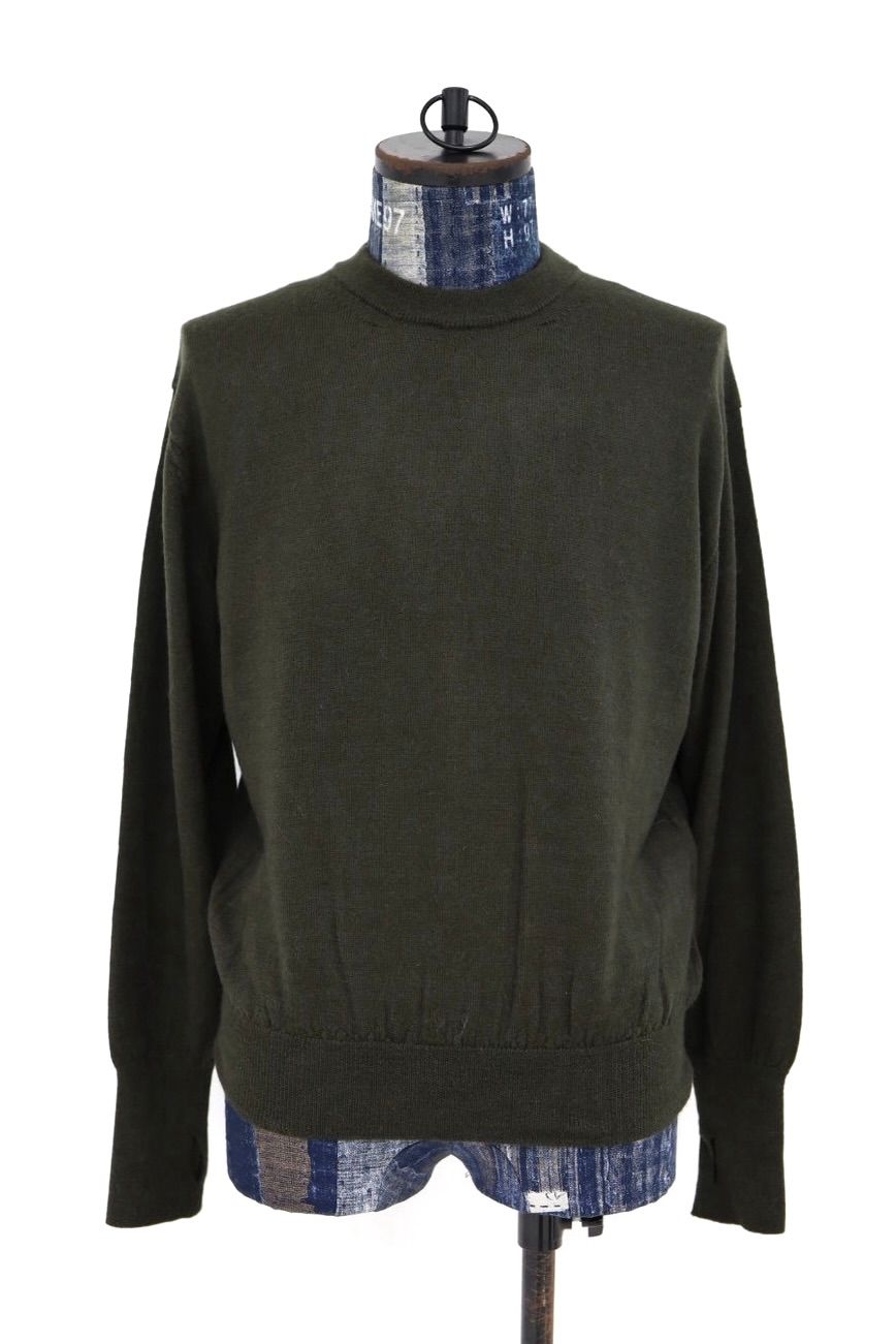 マーカウェア 26AW CREW NECK JUMPER(A26C24SW03C)DARK OLIVE☆新作発売！