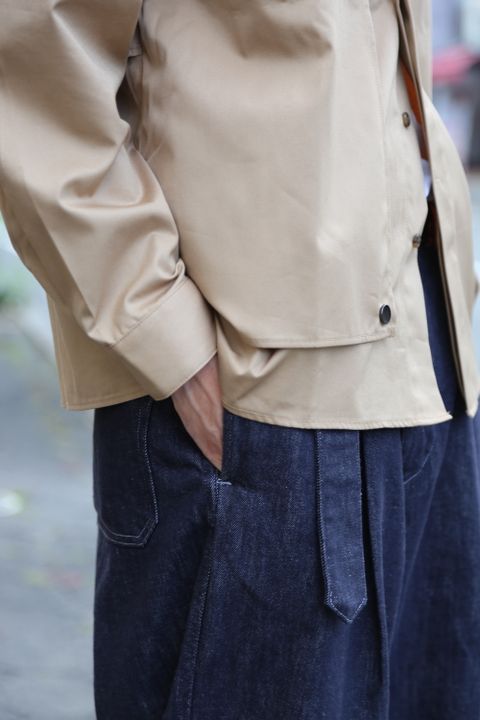 JieDa T/C FLAP SHIRT"BEIGE"Style.2020.7.22.