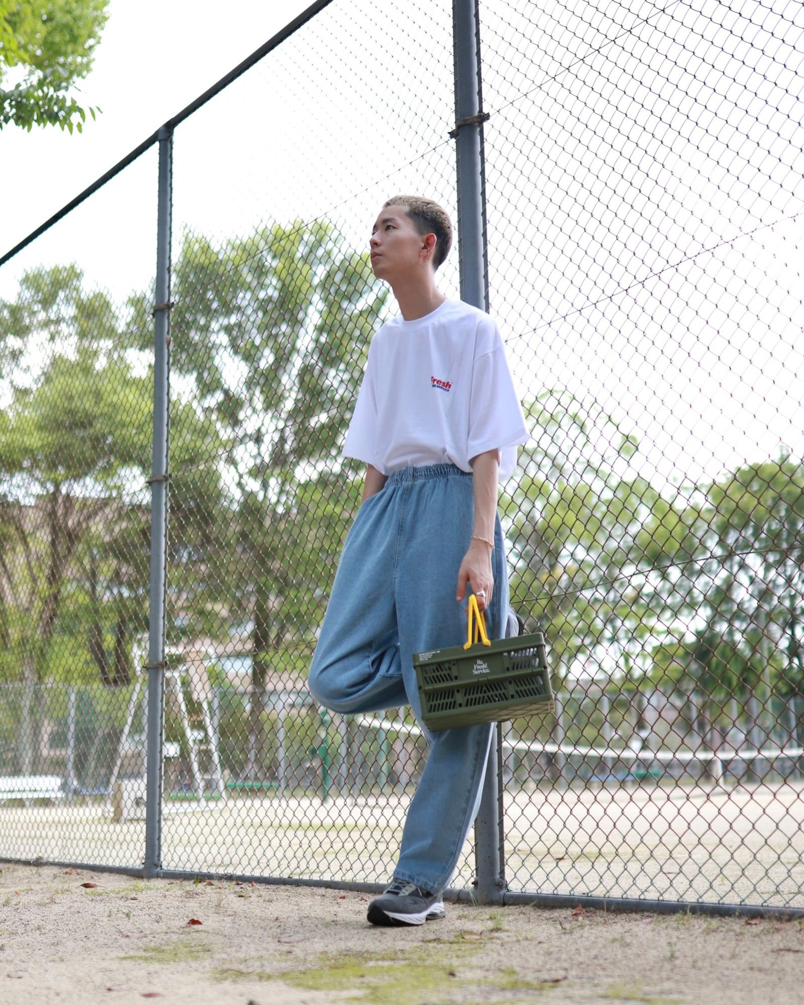 FreshService フレッシュサービス 23SS FS PRINTED TEE ”SUPER MARKET”スタイル