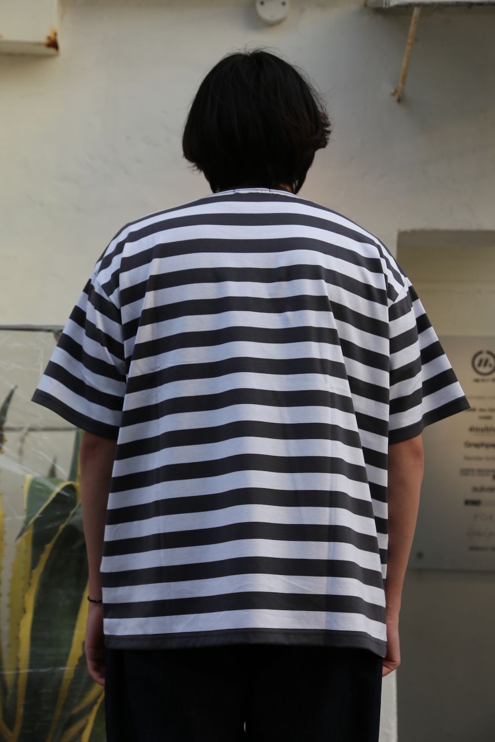 Graphpaper Border S/S Pocket Tee(GU211-70146B) style.2021.3.7