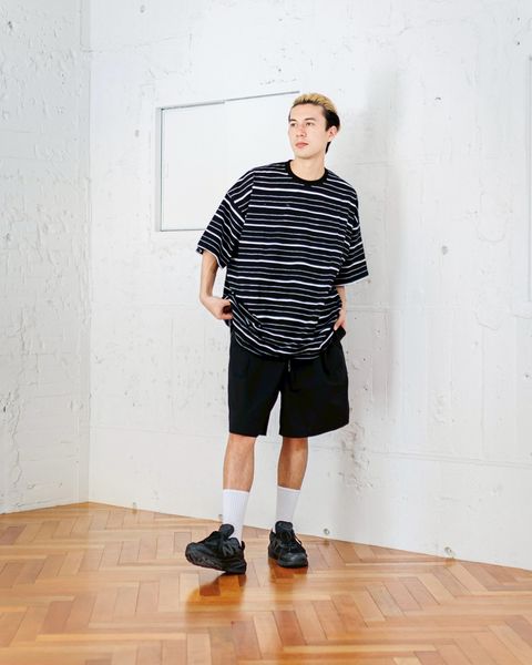SFC SUPER BIG MIX SIDE STRIPES SS TEE (BLACK)スタイル 3月28日(土)新作発売！