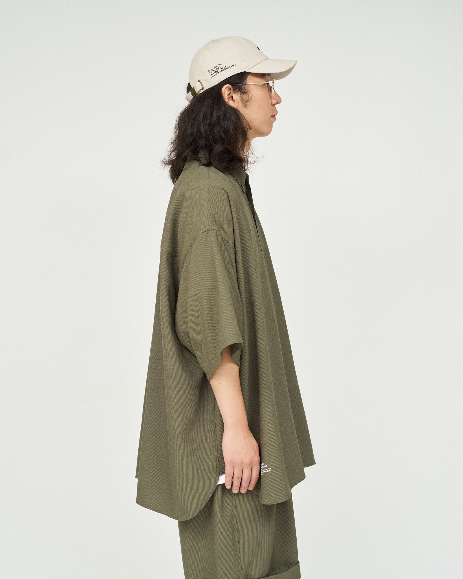 フレッシュサービス SEERSUCKER B.D SHIRT (FSC252-50043)KHAKI