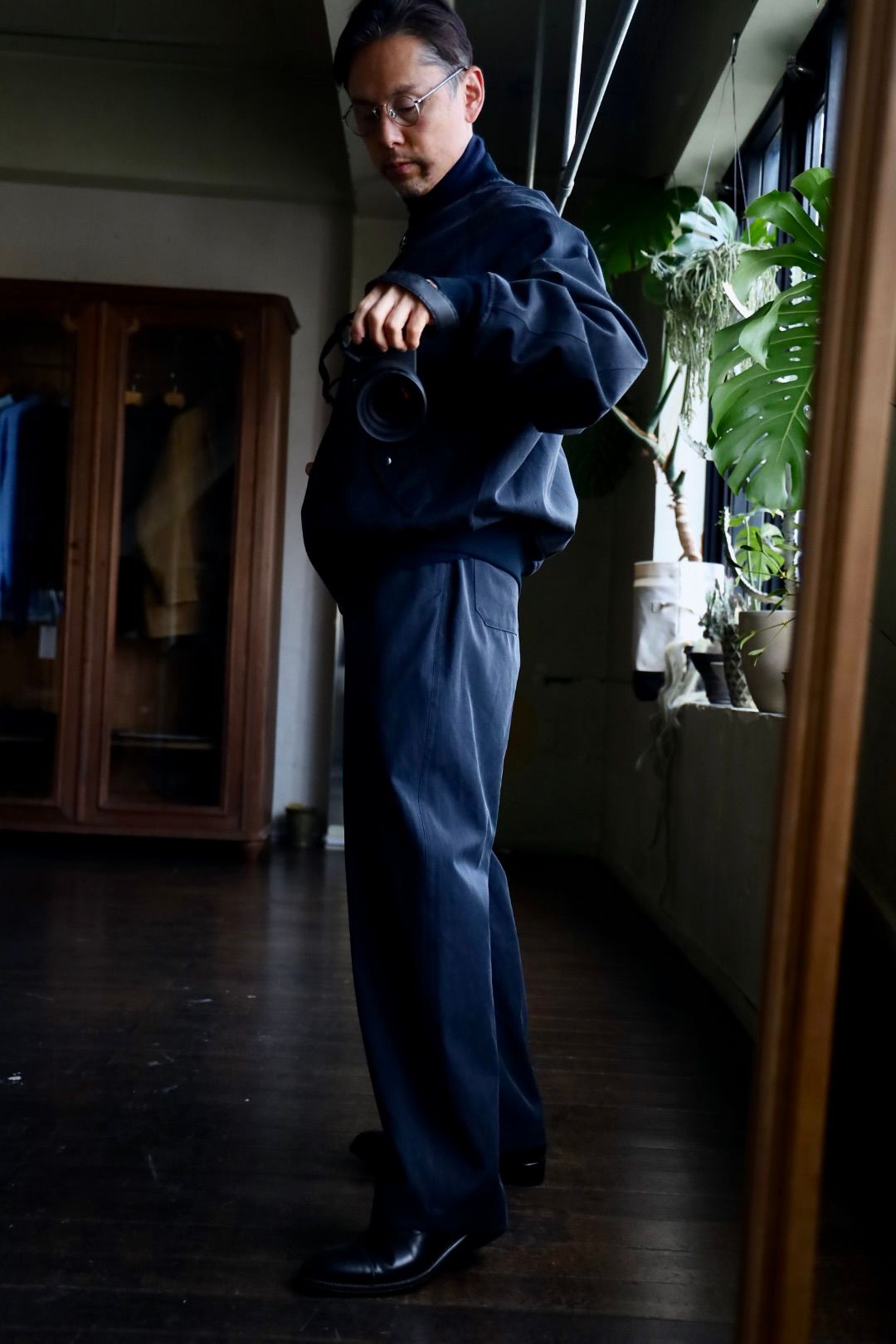 アプレッセ Silk Padding Jacket(25SAP-01-08H)NAVY☆1月11日(土)発売！