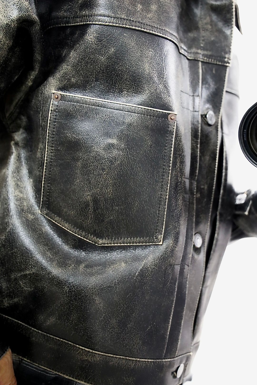 ©SAINT M×××××× セントマイケル 26SS BBJ_LEATHER JACKETスタイル
