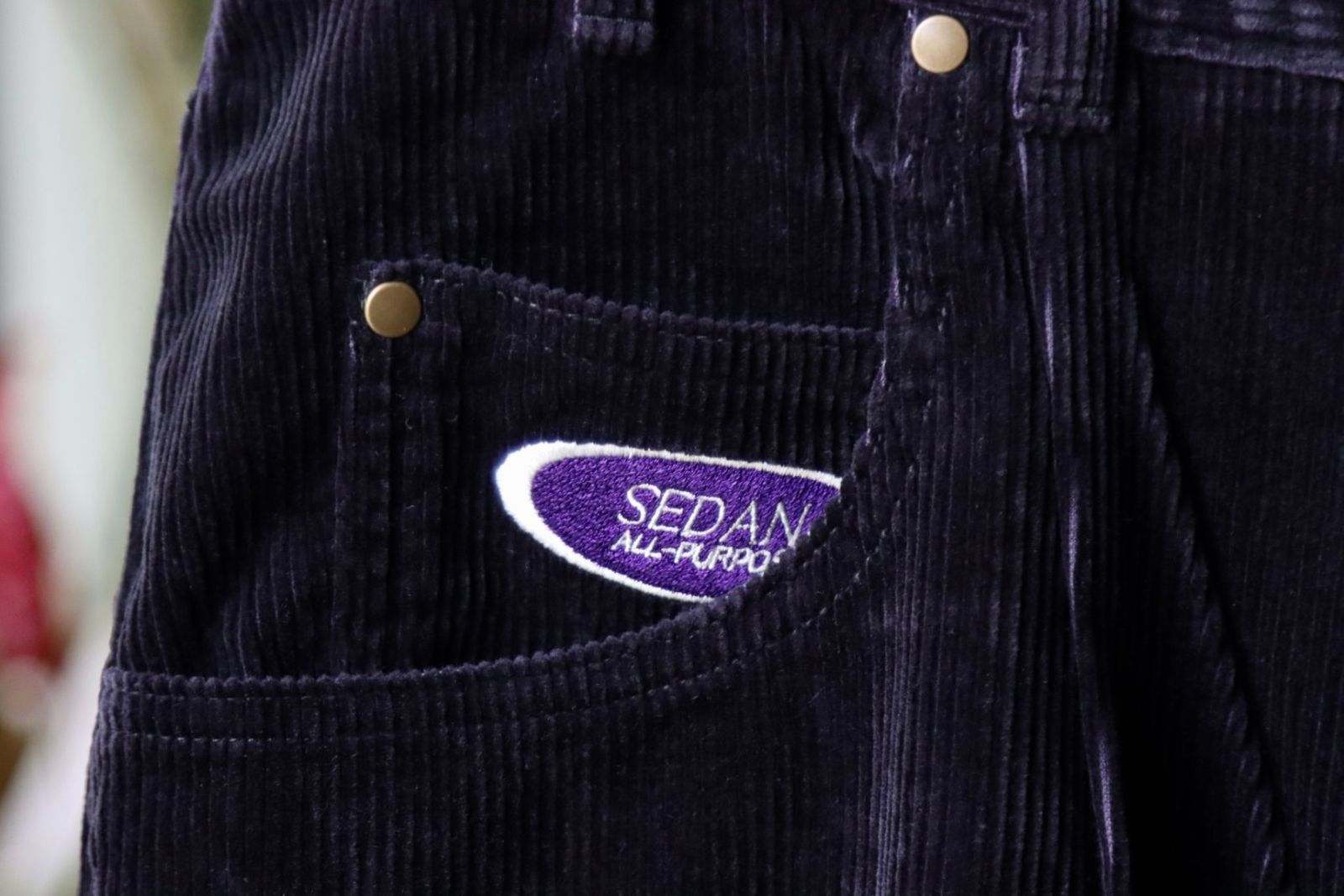 セダンオールパーパス23FW OVAL LOGO CORDUROY PANT(SD23F-PT06)NAVY