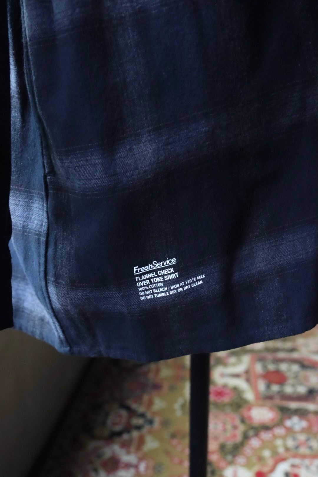 フレッシュサービス FLANNEL CHECK OVER YOKE SHIRT (FSC253-50129)DARK NAVY★10月4日(土)発売！