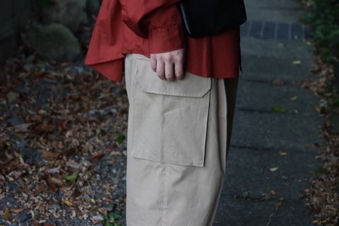 Graphpaper Broad L/S Oversized Regular Collar Shirt(GM223-50063) style. 2022.07.24.
