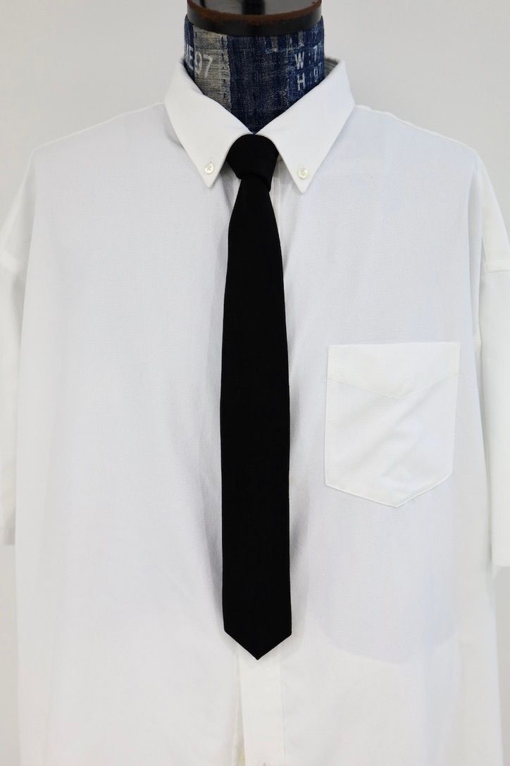 グラフペーパー 26SS Wool Doeskin Necktie(GU261-90217B)BLACK☆12月13日(土)発売！