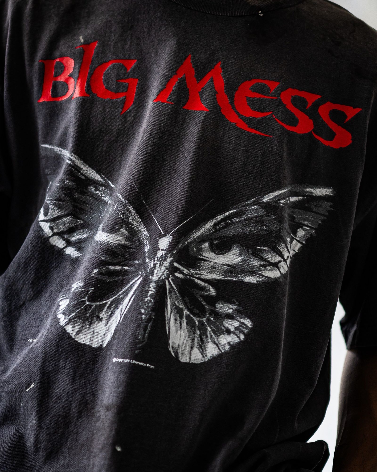 セントマイケル Tシャツ BIG MESS SS TEE(SM-HR1-0000-016)BLACK