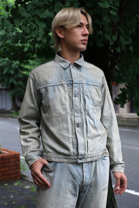 A.PRESSE STYLE2 1st delivery 1st Type Denim Jacket&Washed Denim Wide Pants style 2024.6.21