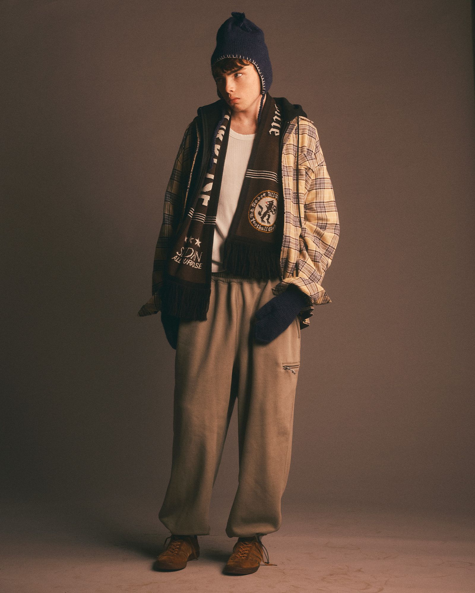 セダンオールパーパス FW25 Football Scarf(SD25F-AC05)Brown☆11月1日(土)発売!
