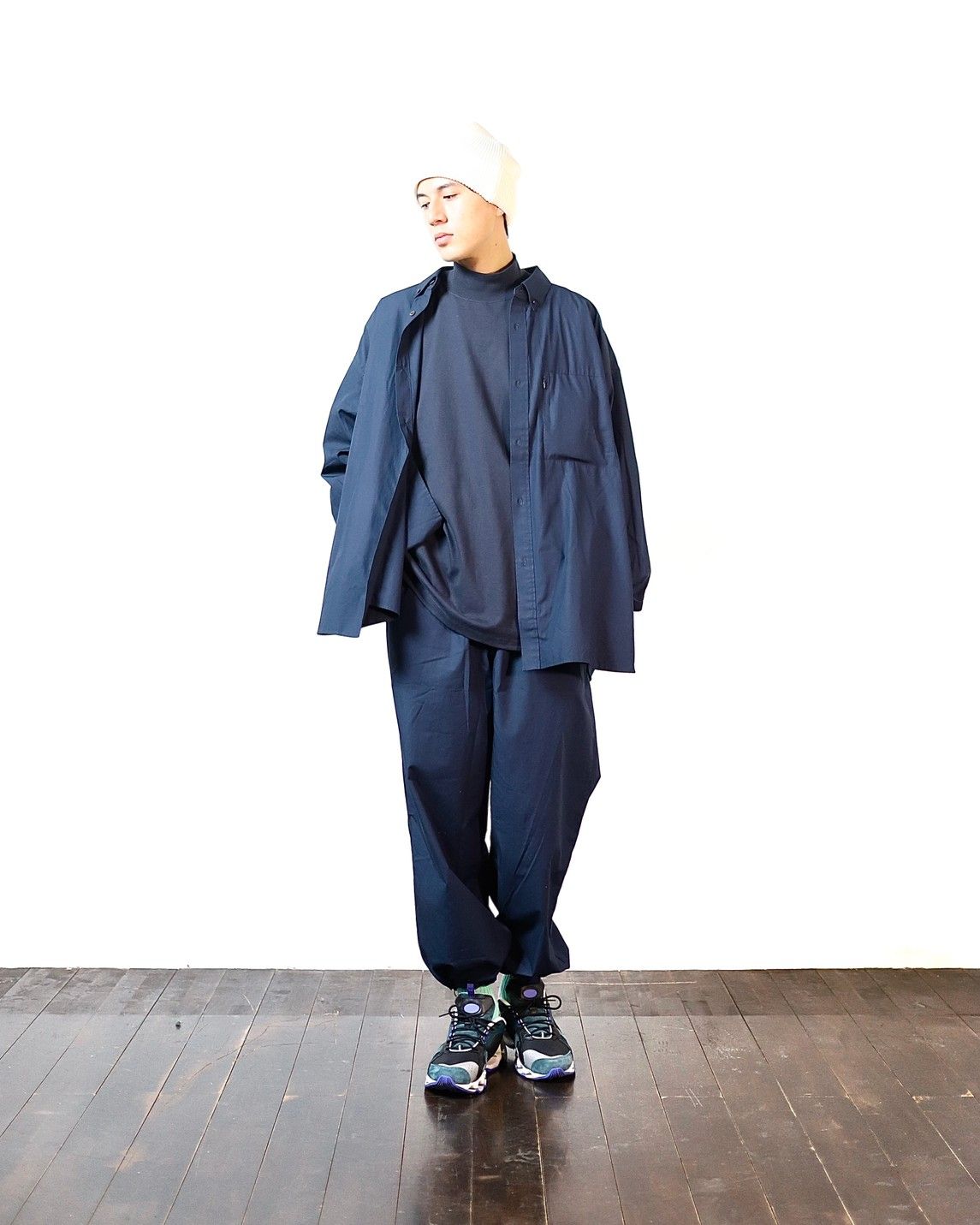FreshService フレッシュサービスUTILITY B.D SHIRT"NAVY"スタイル