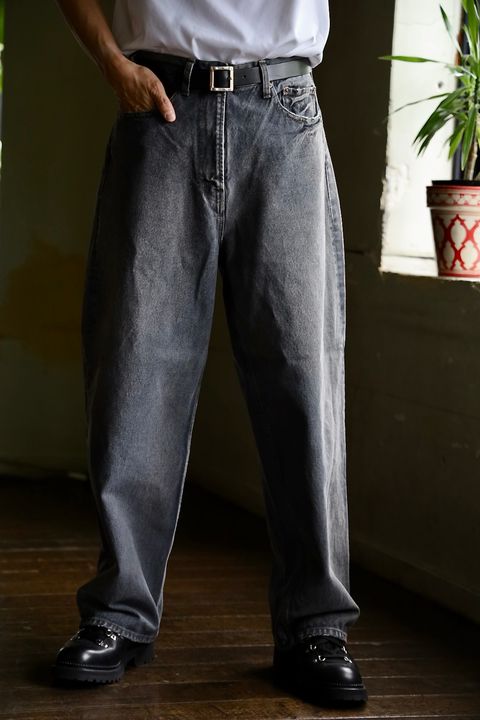 A.PRESSE Vintage Gray Denim Jacketスタイル