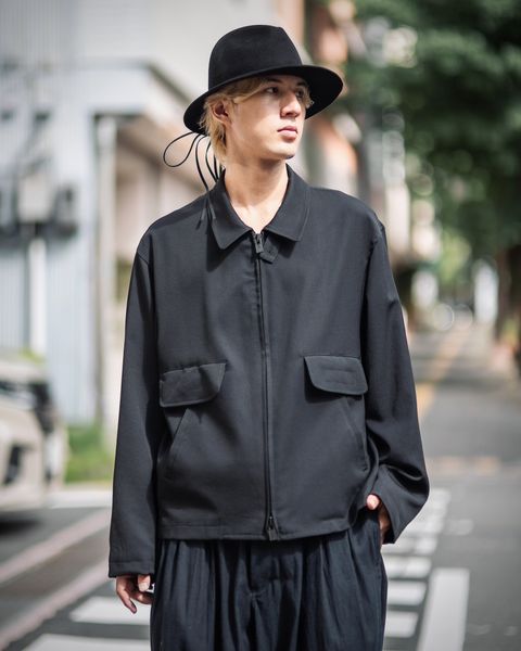 yohji yamamoto Pour Homme 24AW 衿タブ フルジップブルゾン style 2024.7.5
