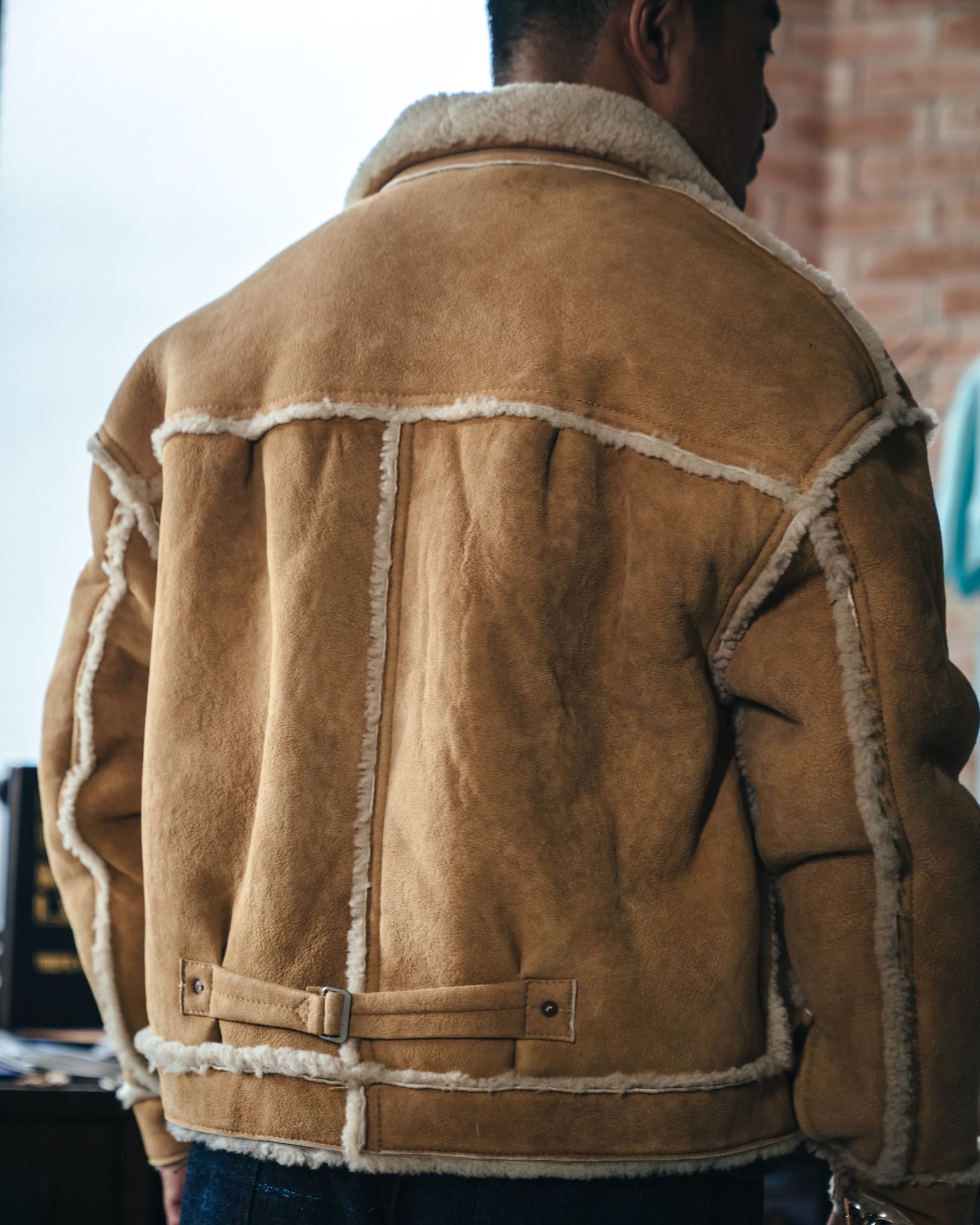 セントマイケル25AWベルベルジンコラボ BB_MOUTON JACKET (SM-HR1-0000-C59)BEIGE☆12月13日(土)新作発売！