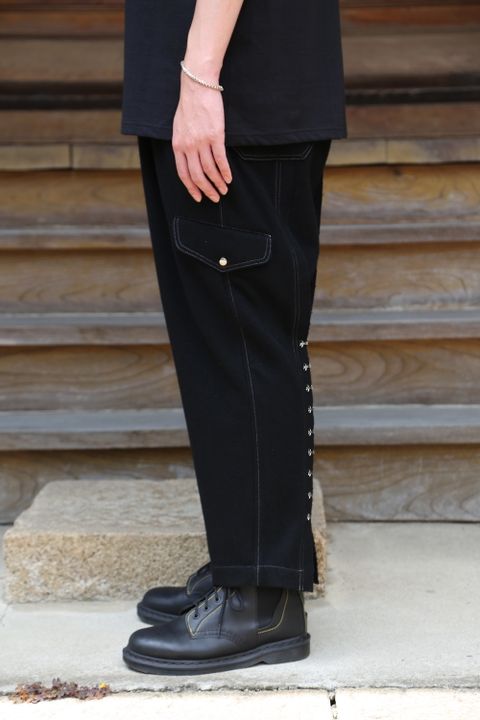 yohji yamamoto Y-ホック付きPフラノ PANTS(HX-P32-118) style.2021.7.11