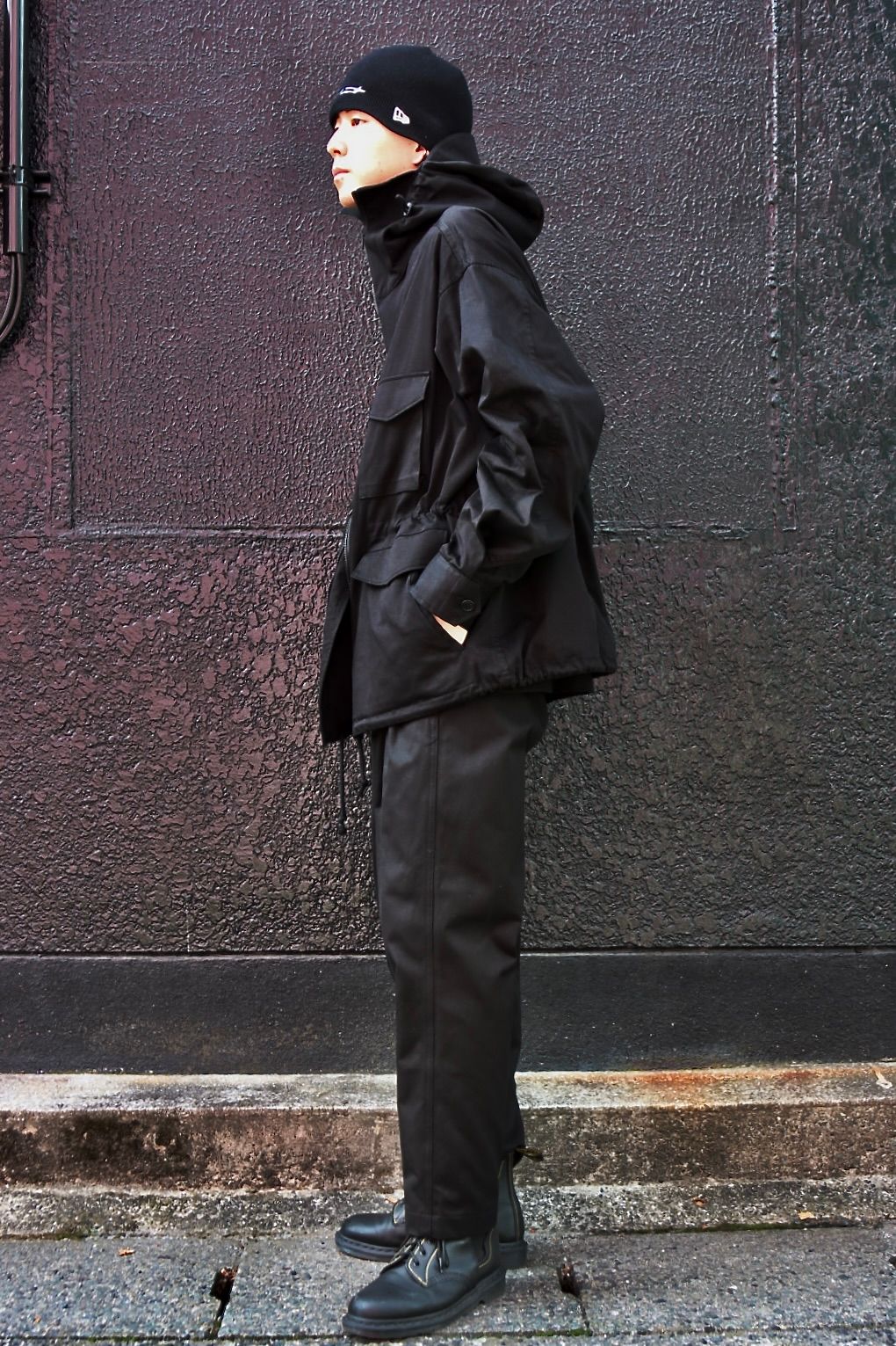 yohji yamamoto 23AW HOODED MILITARY JACKETスタイル