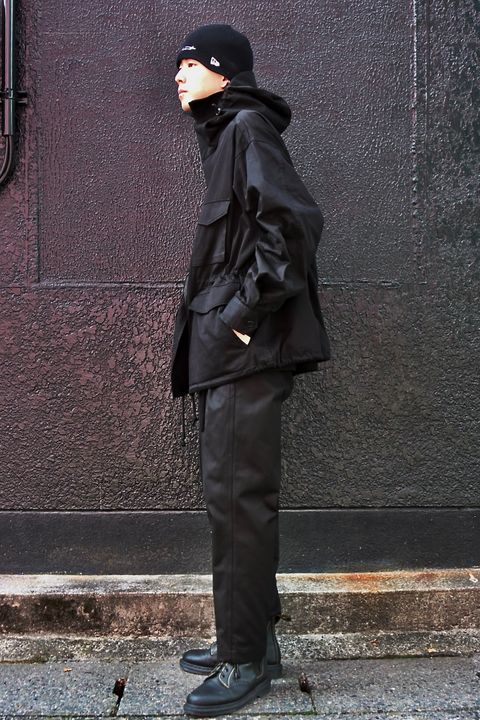 yohji yamamoto 23AW HOODED MILITARY JACKETスタイル