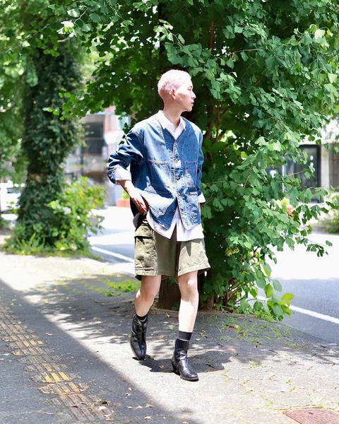 A.PRESSE アプレッセ 23AW Denim Engineer Jacketスタイル