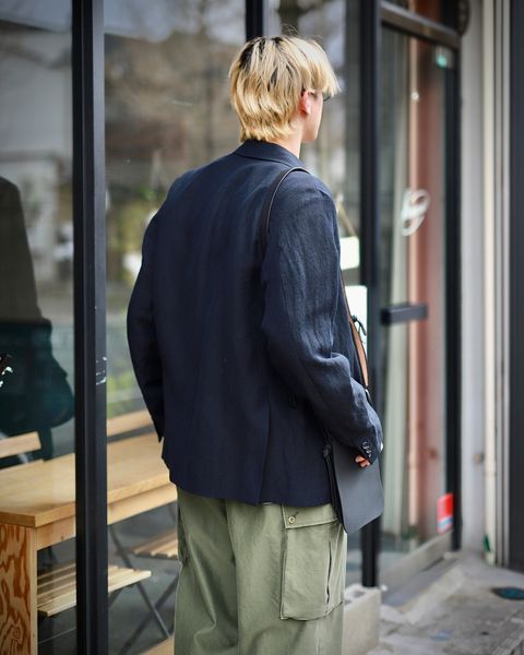A.PRESSE 新作Double Breasted Jacketスタイル