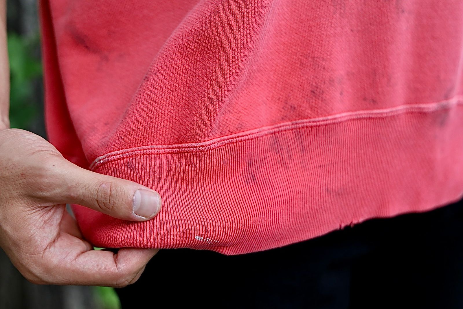 SAINT Mxxxxxx SAINT HALF ZIP SWEAT MARKスタイル
