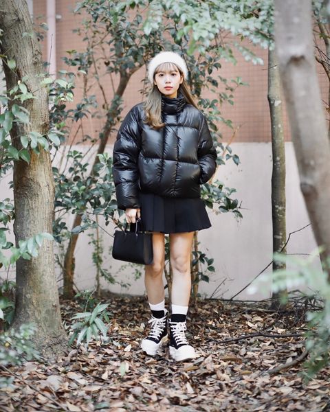 CANADA GOOSE 新作CYPRESS CROPPED PUFFER BLACK LABEL style.2023.12.8