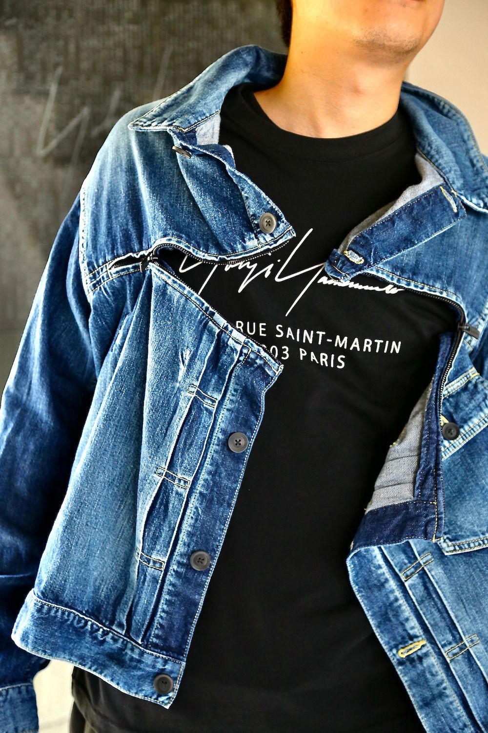 Yohji Yamamoto W-8オンスデニムジャケットスタイル.2021.1.19