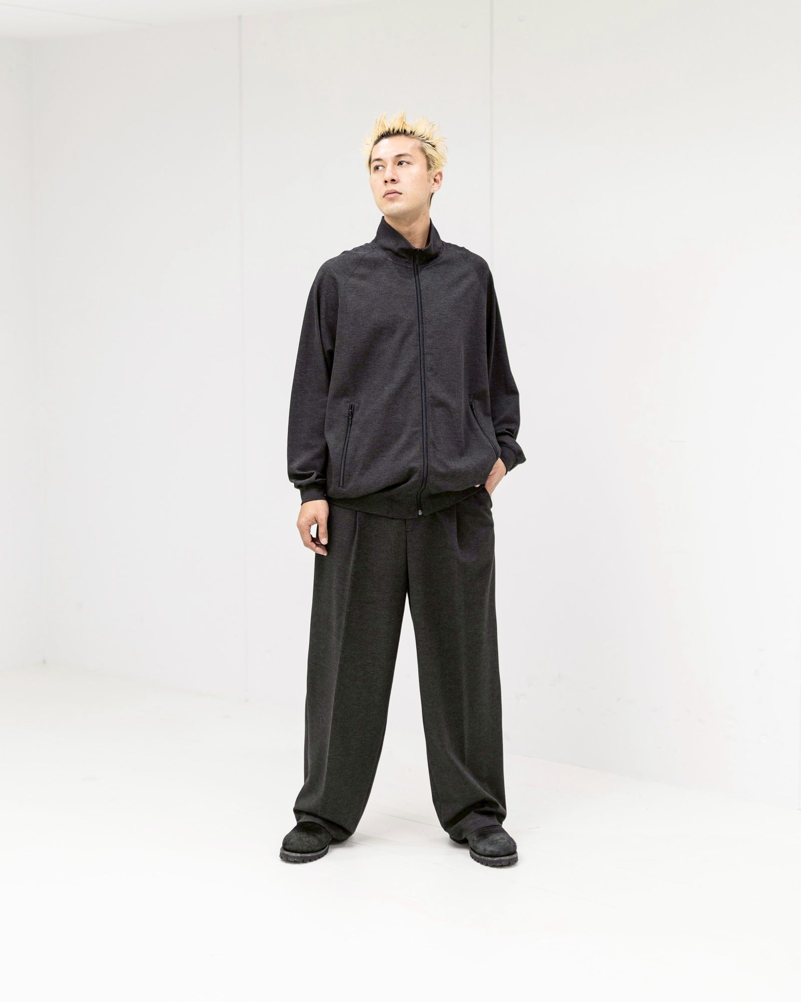 グラフペーパー 25AW SIDOGRAS Melange Ponte Track Blouson(GM254-30050)GRAY☆11月29日(土)発売！