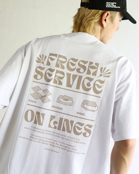 FreshService 24SS CORPORATE PRINTED S/S TEE ‘‘ON LINES’’ style 2024.4.19