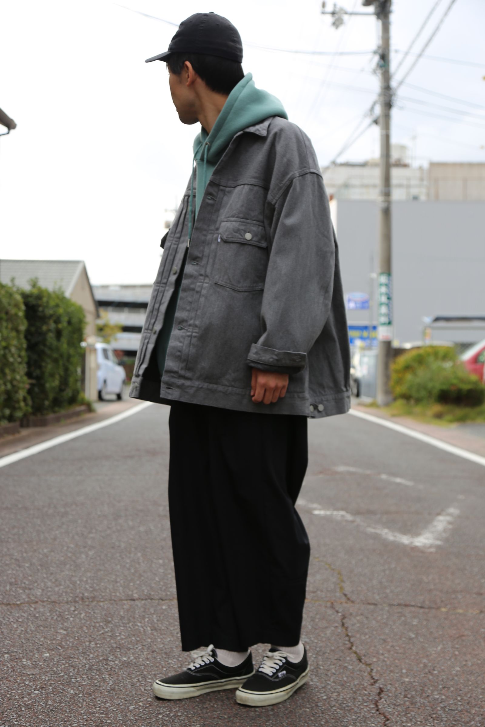 Graphpaper Colorfast Denim Blouson"GRAY"Style.2020.11.1.